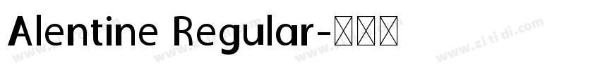 Alentine Regular字体转换